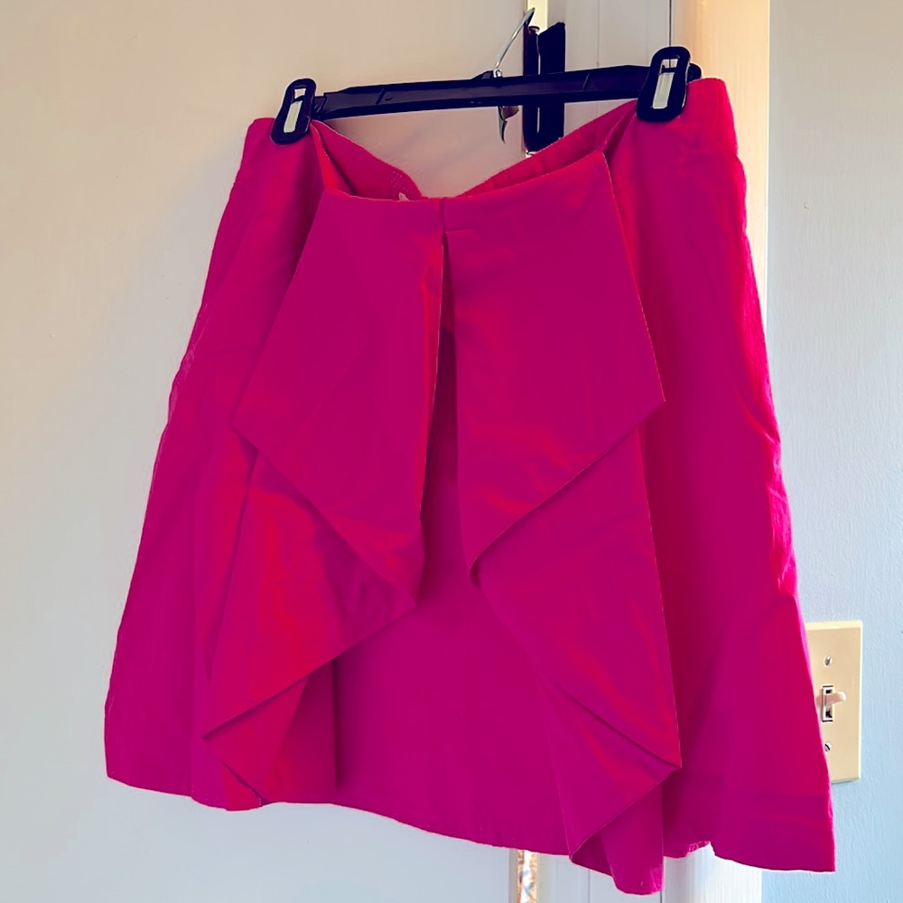 Maeve Anthropologie Hot pink mini skirt size 14 Petite new with tags